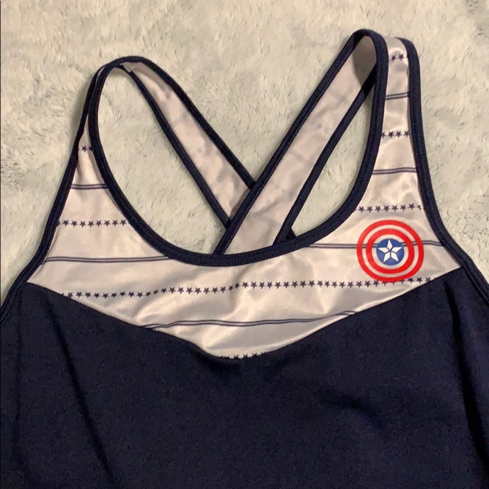 Captain America workout tank